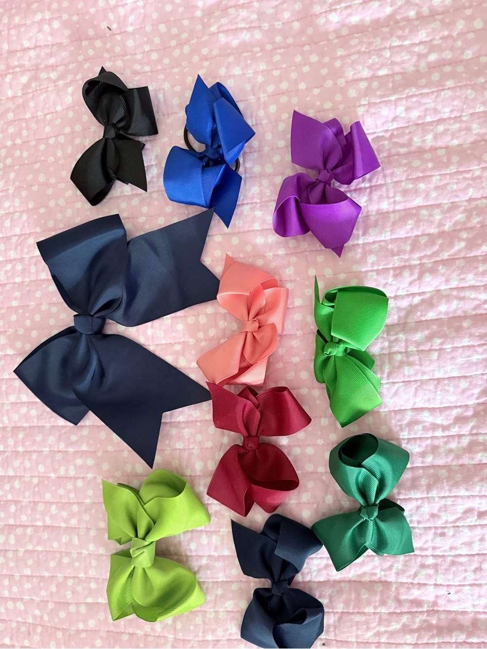 Kids Grosgrain Hair Bows - Assorted Colors